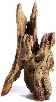 Aquarium Driftwood Column Ornament 160mm Resin Decor for 60L Tanks Freshwater
