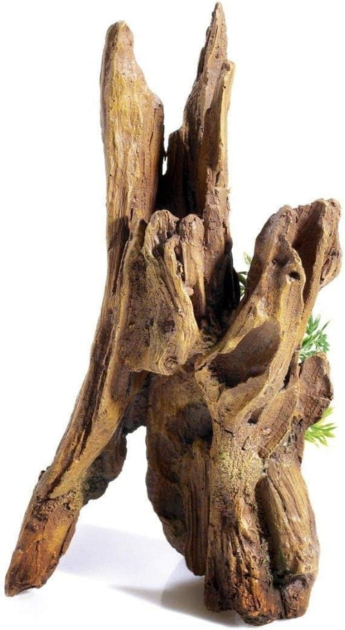Aquarium Driftwood Column Ornament 160mm Resin Decor for 60L Tanks Freshwater