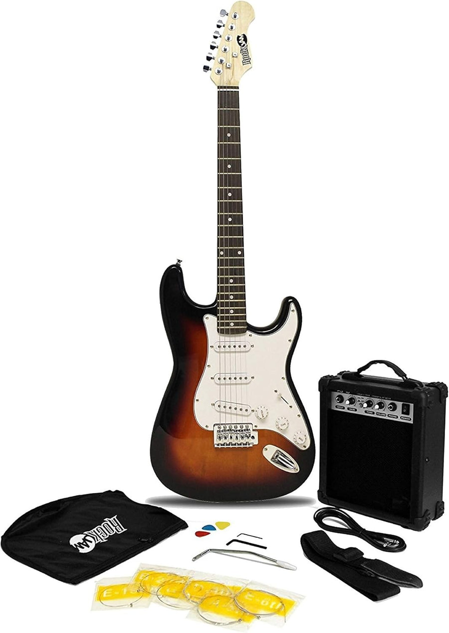 Electric Guitar Starter Kit with 10W Amp Bag Strap Sunburst
