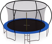14FT Large Kids Garden Trampoline w Safety Enclosure Ladder Outdoor