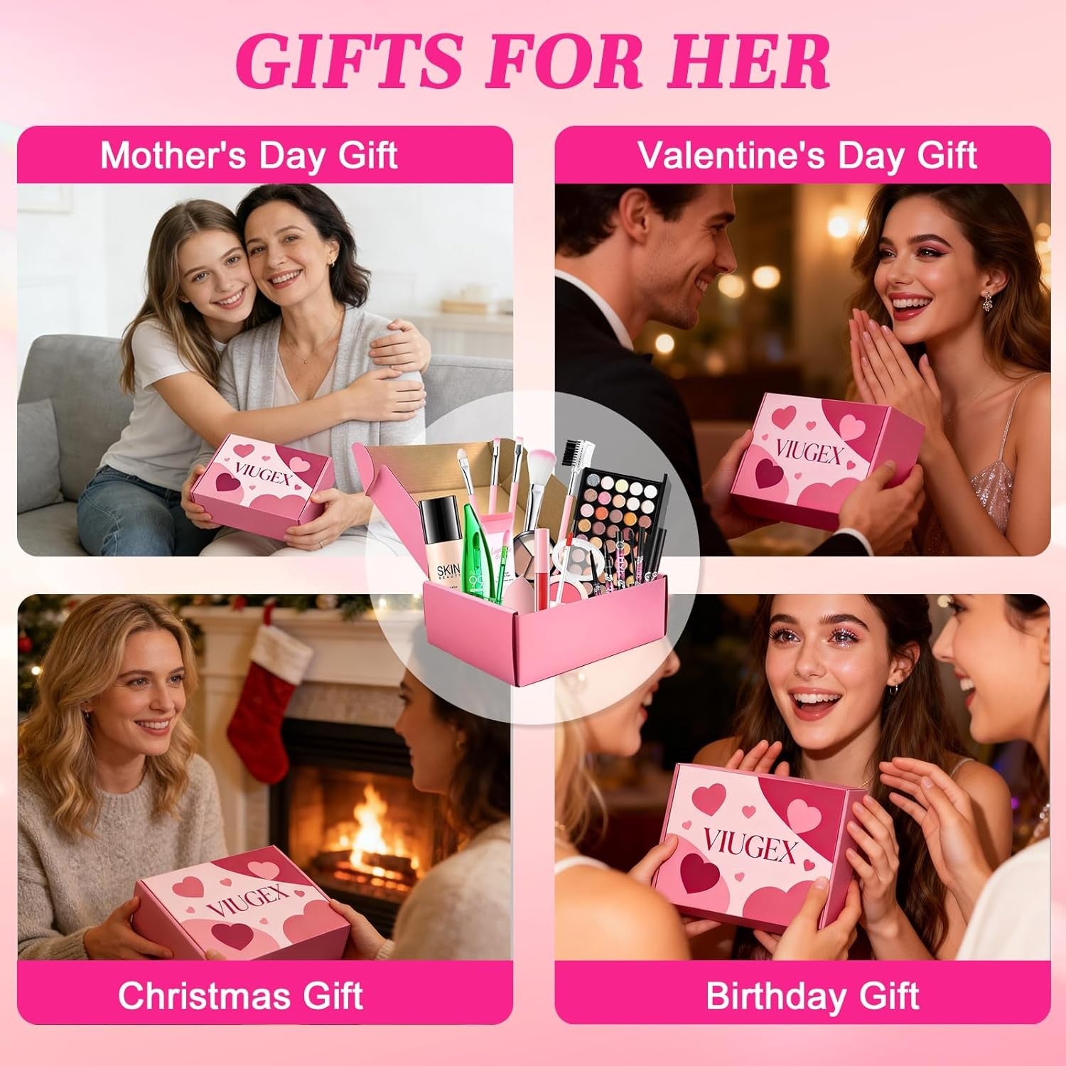All In One Makeup Kit Full Face Gift Set with Palette