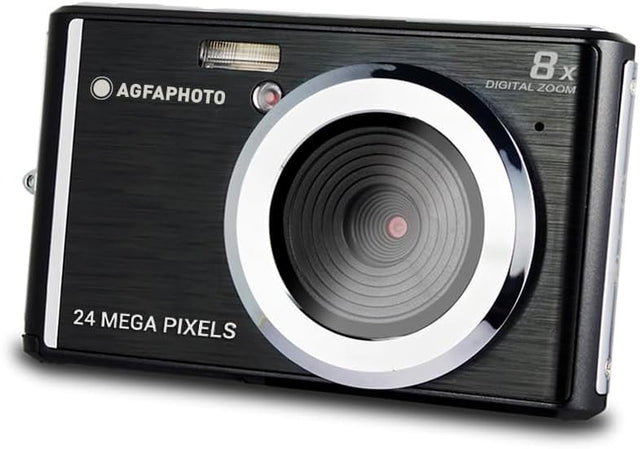 24MP Digital Compact Camera 8X Zoom HD Video LCD Screen Black