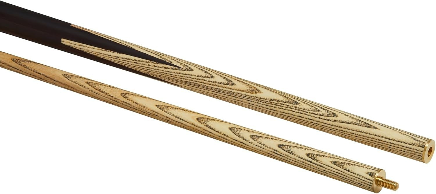 57" 2 Piece Ash Pool Snooker Cue 9.5mm Tip Rosewood Splice Brass Joint