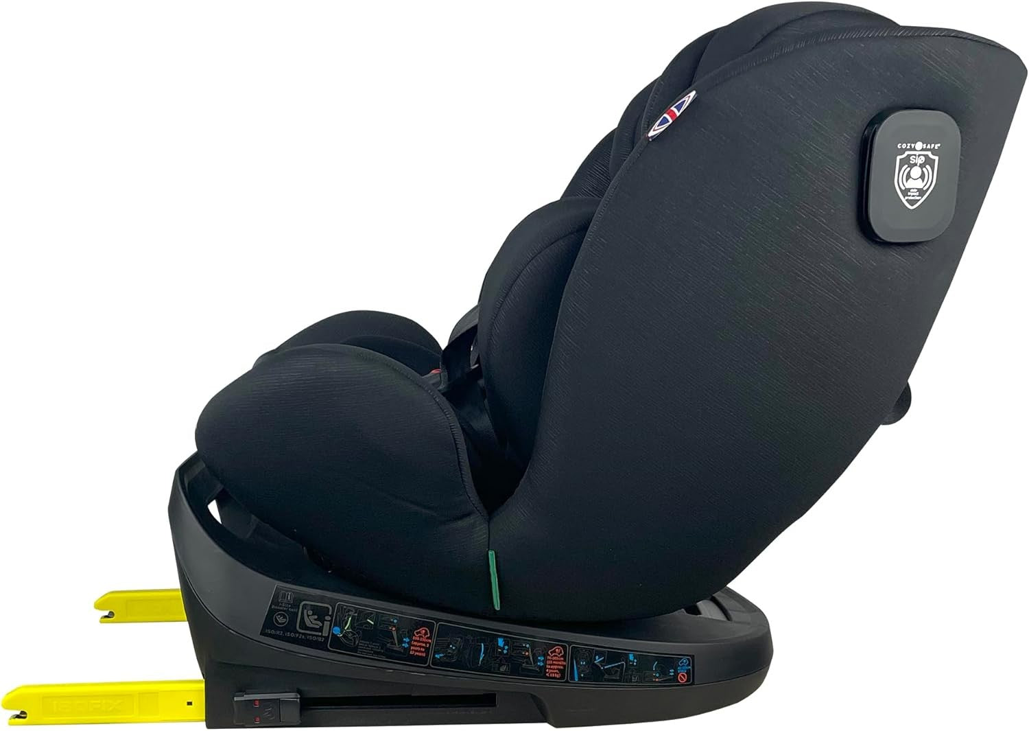 360° Rotating Baby Car Seat ISOFIX i-Size Rear & Forward Facing 40-150cm