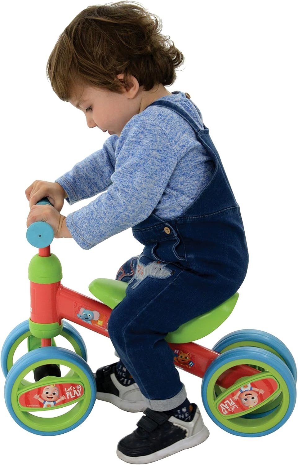 Kids Ride On Toy Bobble Bike Toddler Balance Walker Age 1+ Indoor Outdoor