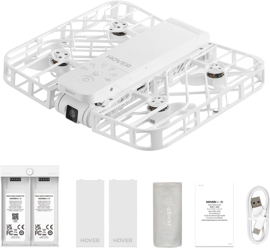 2.7K HDR Foldable Self-Flying Drone with Follow-Me Mode & 1 Extra Battery