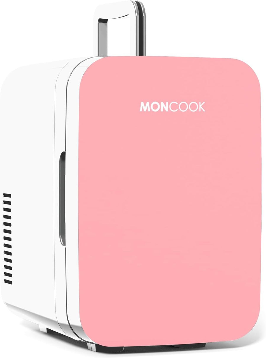 6L Mini Fridge Pink Portable Cooler and Warmer for Skincare Food Drinks
