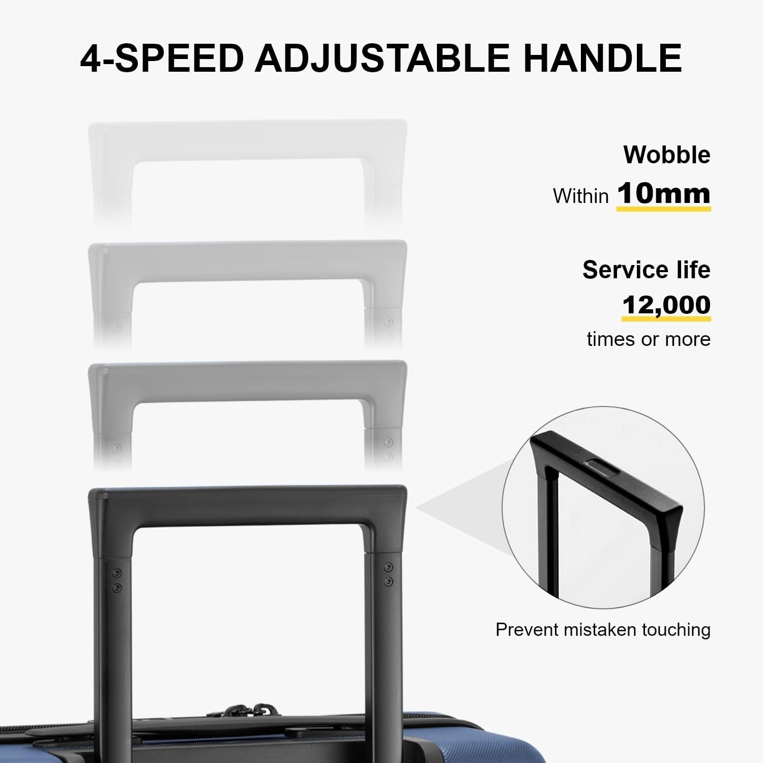 Large 28 Inch PC Check In Suitcase Lightweight Spinner Wheels TSA Lock 99L