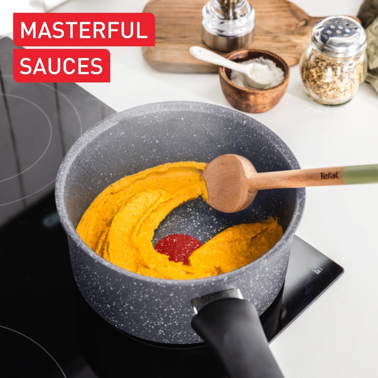 5pcs Eco-Friendly Non Stick Cookware Set – Mineral Coating, Induction Safe
