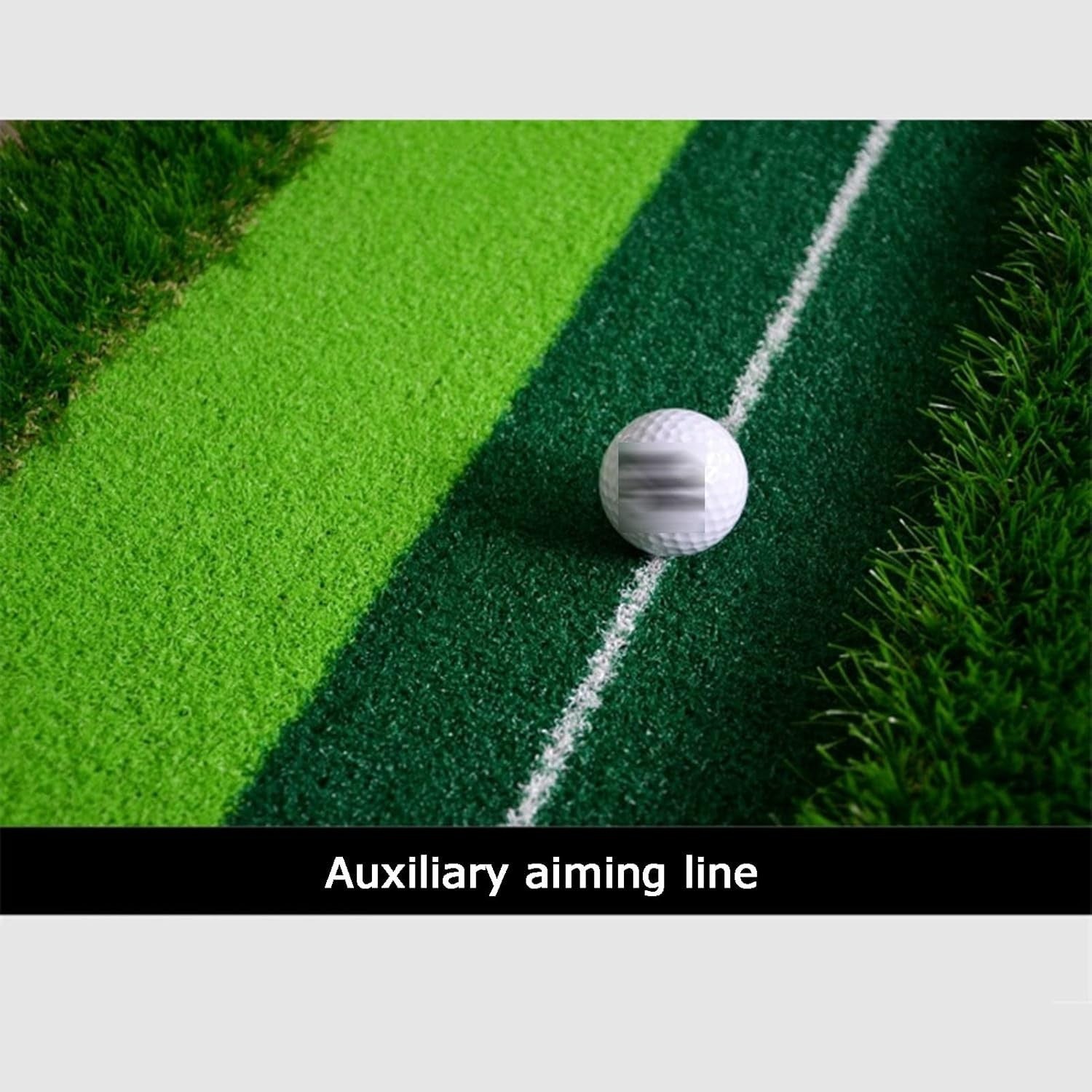 Portable Golf Putting Green Indoor Outdoor Training Mat Alignment Guides