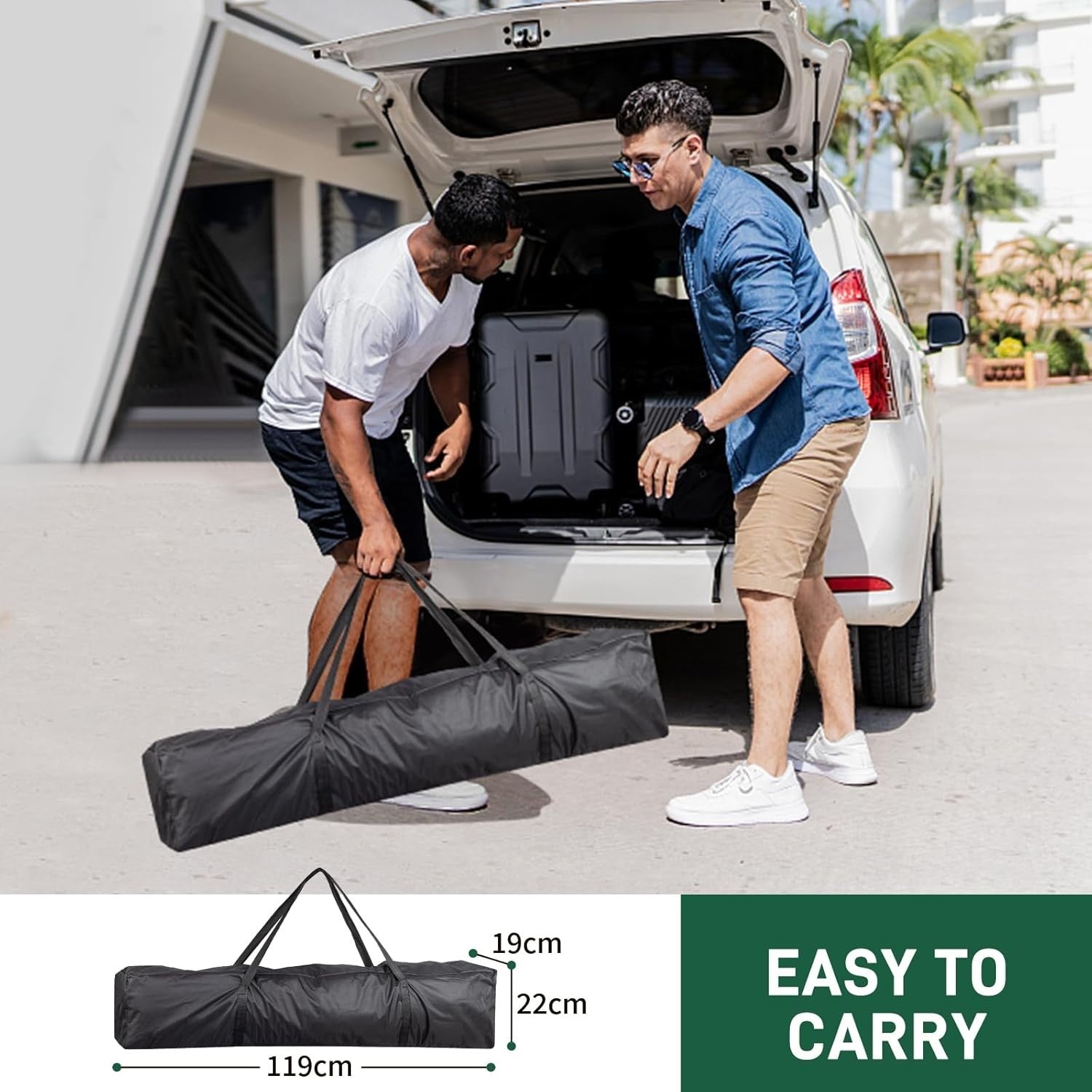 3x3M White Pop Up Gazebo with Sides Waterproof Garden Party Tent Outdoor Canopy