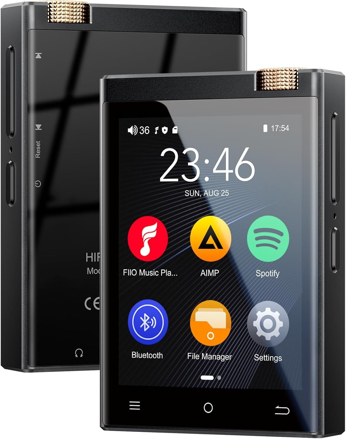 HiFi MP3 Player Black Bluetooth WiFi DSD 64GB 1TB