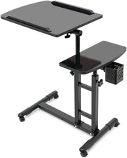 Adjustable Tattoo Workstation Rolling Table with Wheels Height Tilt Desk