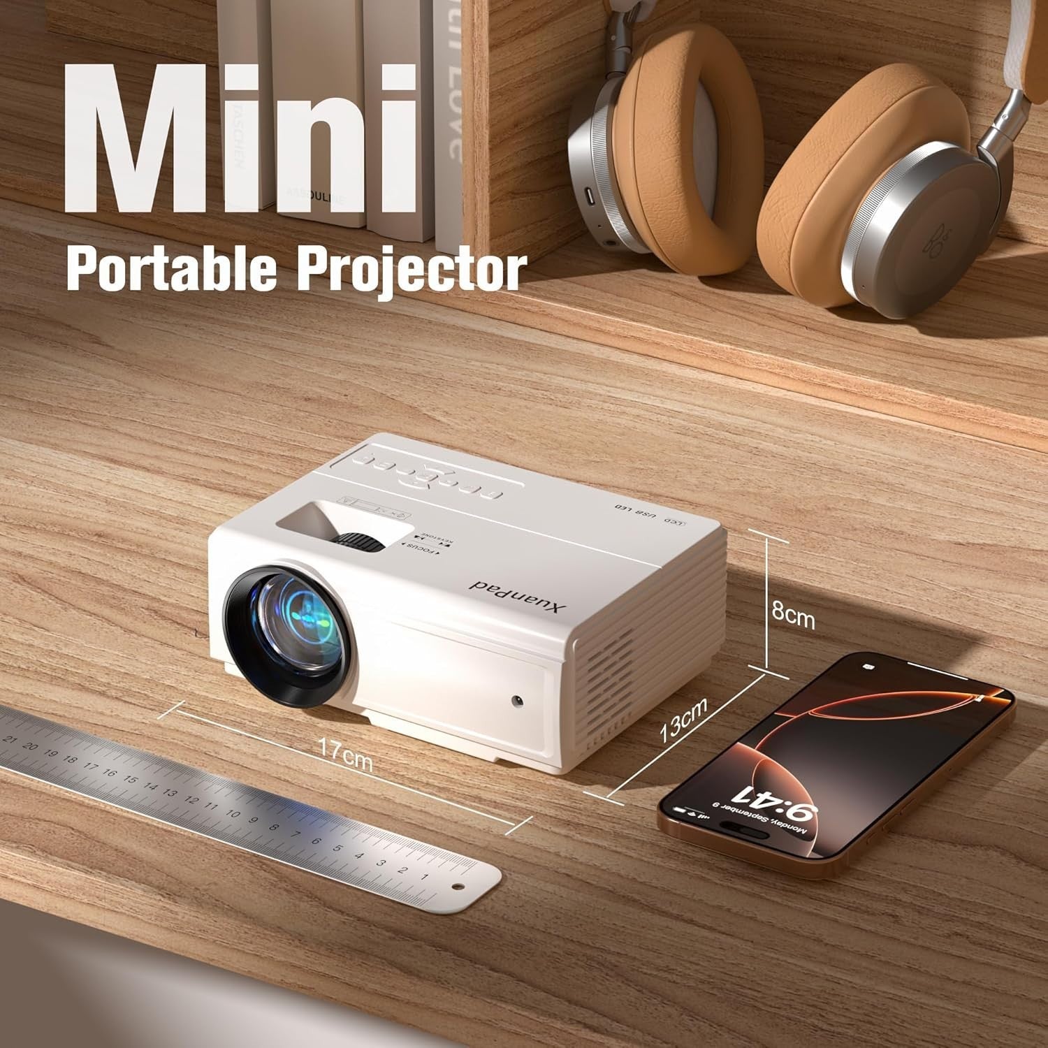1080P Mini Home Projector 18000 Lumens Portable Cinema HDMI USB
