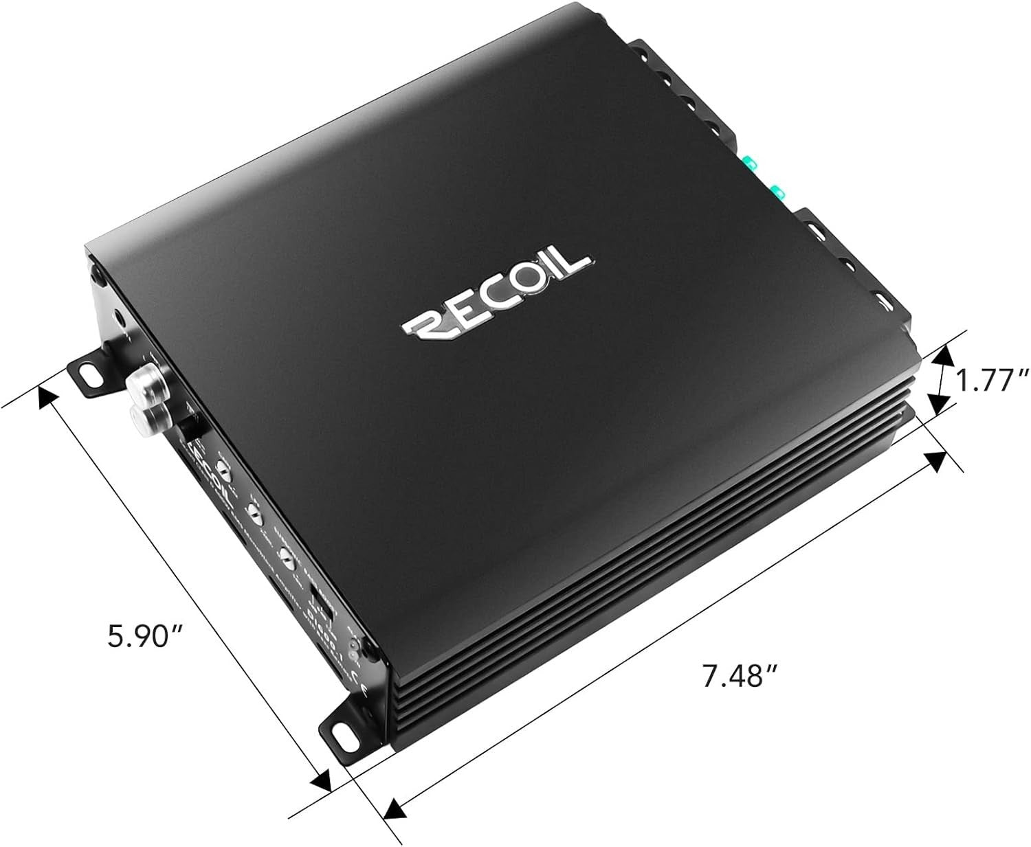 DI600.1 Class-D Mono Subwoofer Amplifier 1200W Max 1/2/4Ω Remote Bass Knob