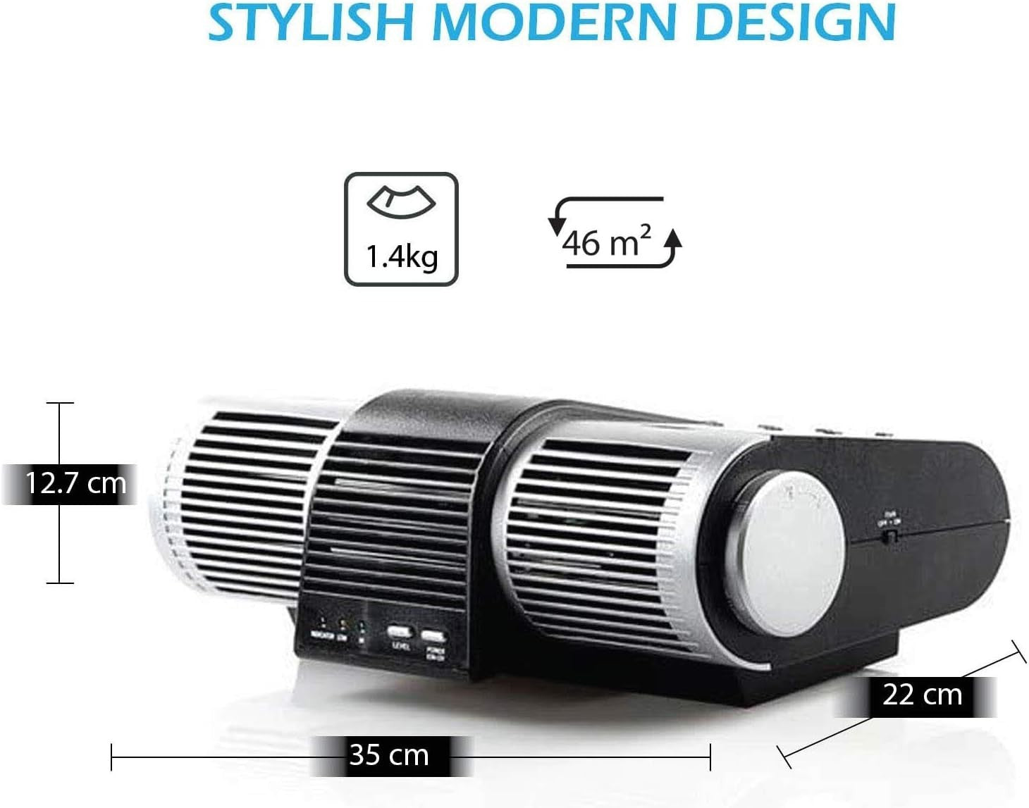 UV Ionic Air Purifier Ioniser Fan 60M Ions Mold Germ Virus