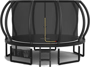 12ft Outdoor Garden Trampoline Safety Net Ladder Heavy Duty