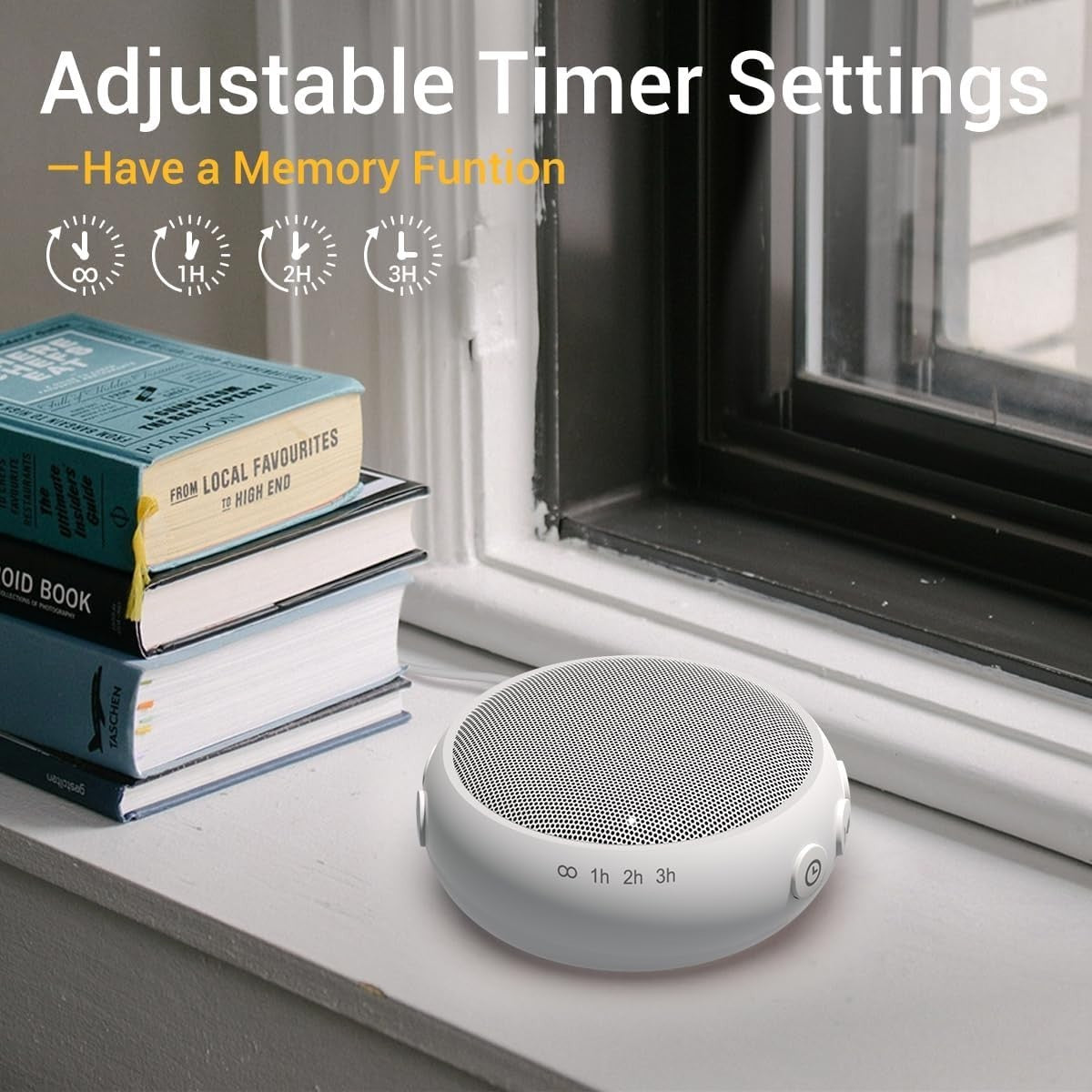 White Noise Sound Machine 32 Calming Sounds Portable Sleep Timer Baby