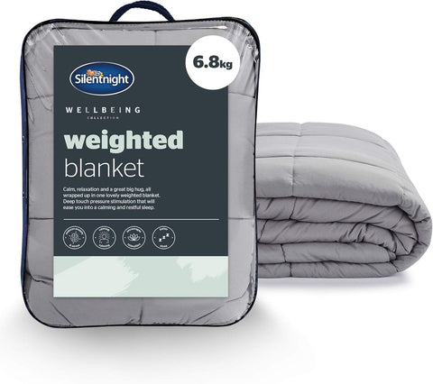 Weighted Blanket Adult Grey 6.8kg 150x200cm Calming Anxiety Relief