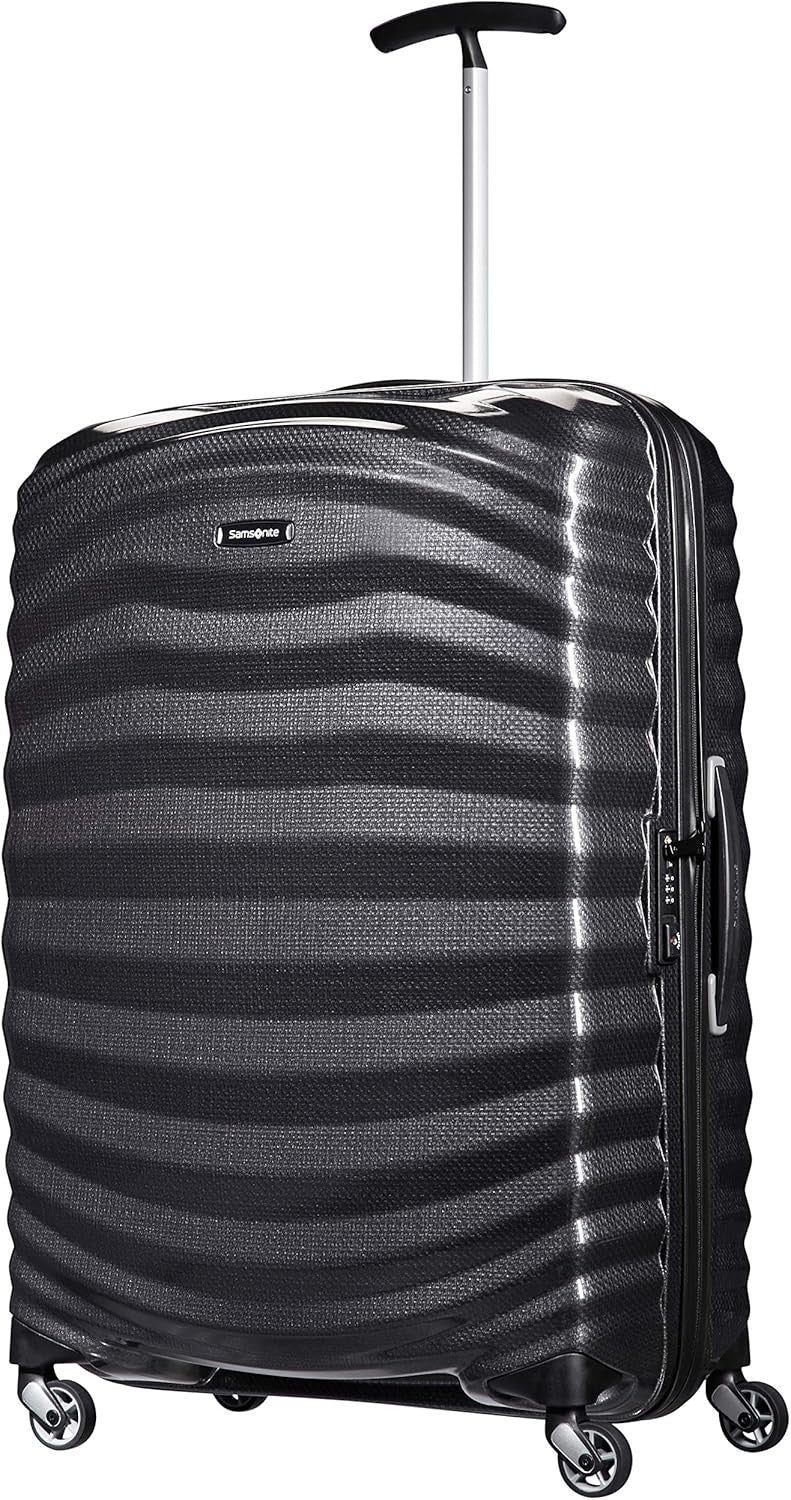 Large Lightweight Hard Shell Spinner Suitcase Shock Resistant 75cm 99L Black