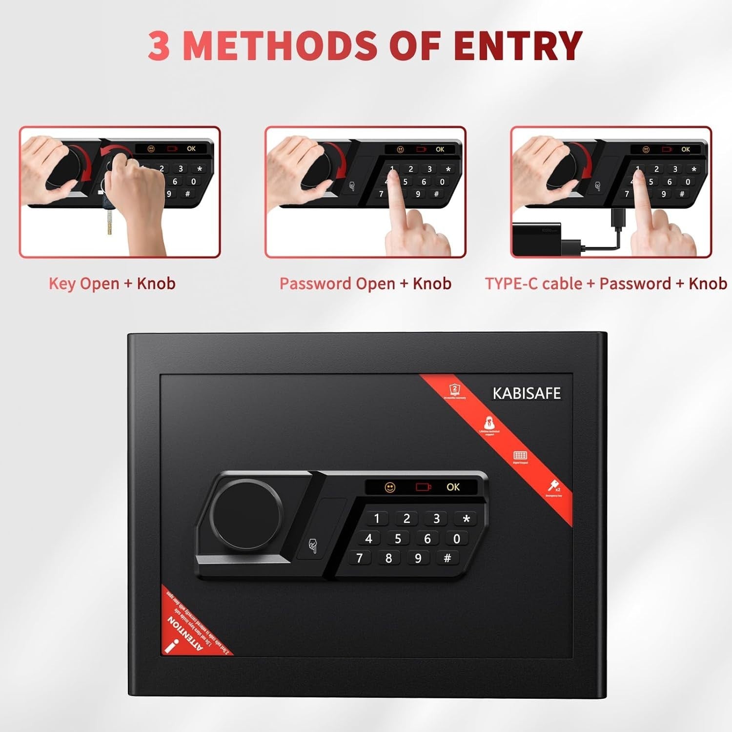 20L Digital Safe Box Electronic Keypad Security Cash Lock Safe