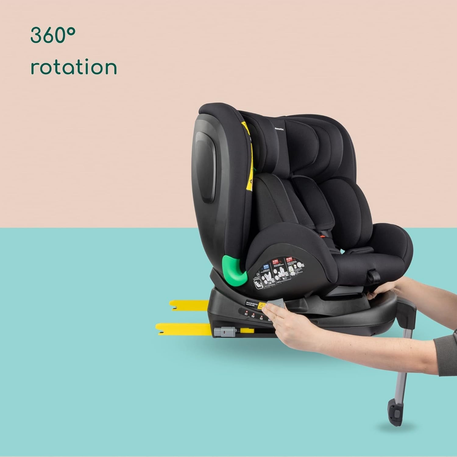 360° Swivel ISOFIX i-Car Seat 0–12 Years Rear & Forward Facing