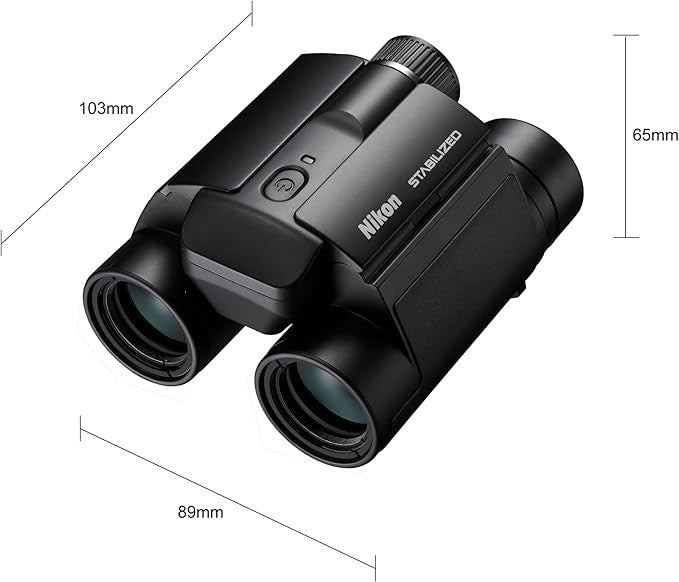 10x25 Image-Stabilized Compact Binoculars | Ultra Steady HD Outdoor Viewing