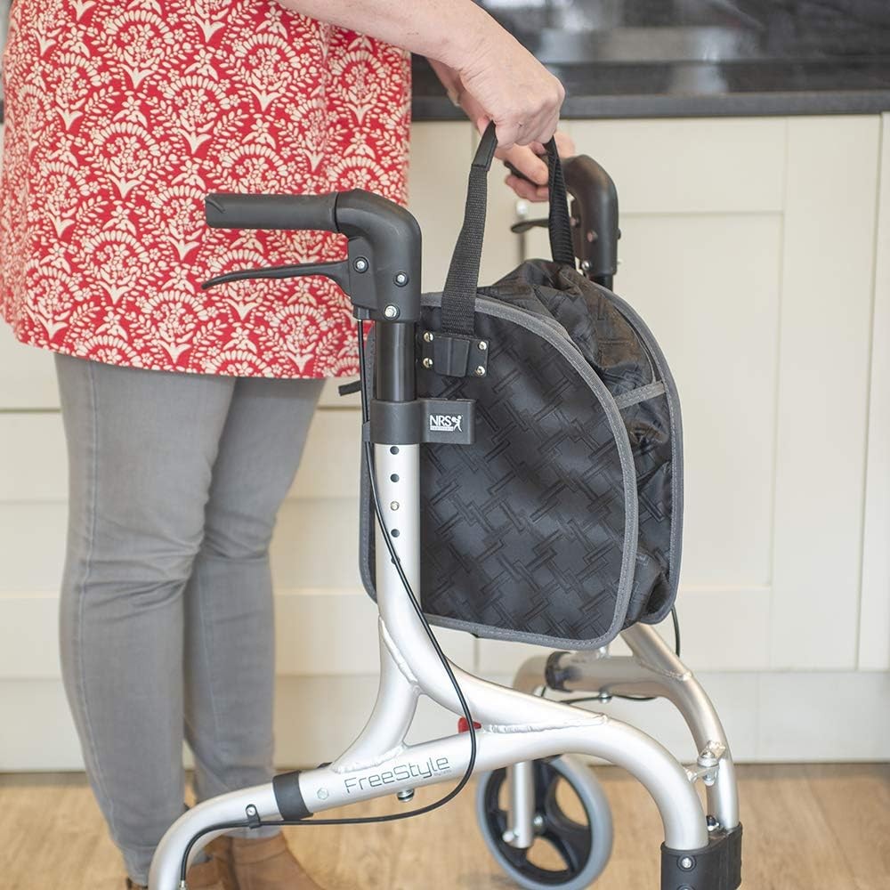 3 Wheel Rollator Walker Ultra Lightweight Folding Mobility Travel Ready