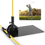 Adjustable Golf Alignment Stick Holder 2 Foldable Sticks Trainer
