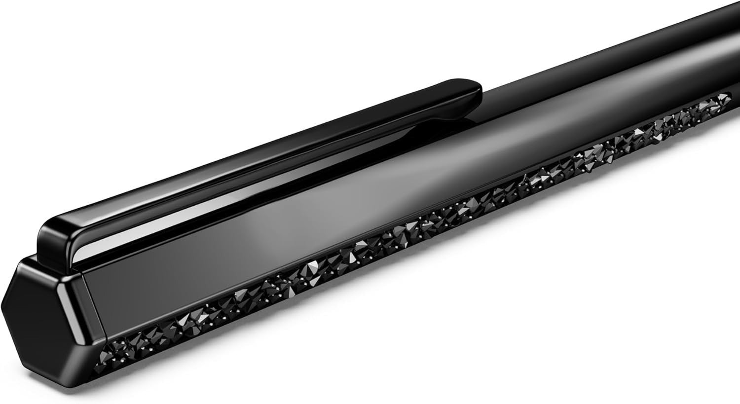 Black Crystal Ballpoint Pen Medium Ink Retractable Gift