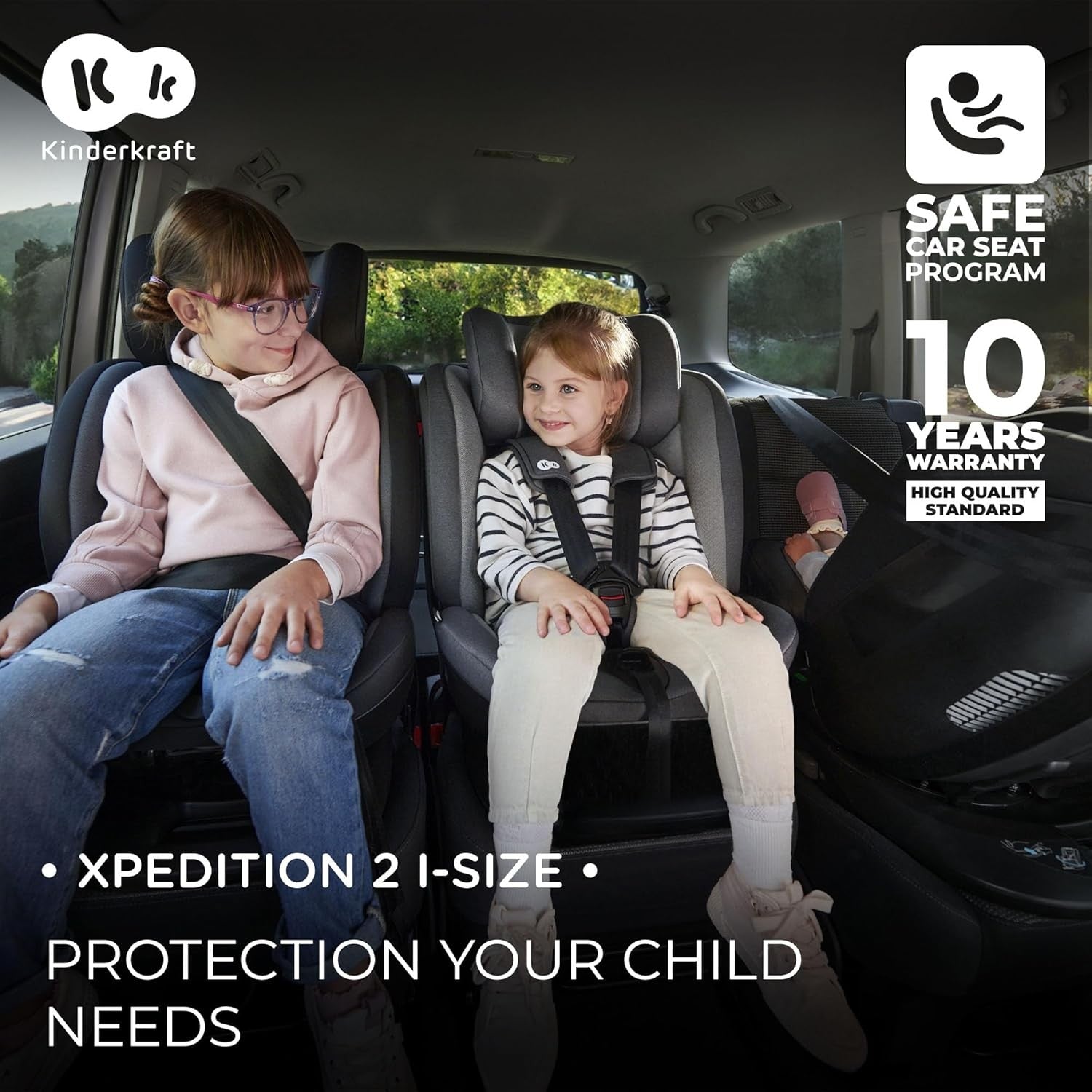 360° Rotating i-Size Child Car Seat ISOFIX Birth–36kg All Stages Black