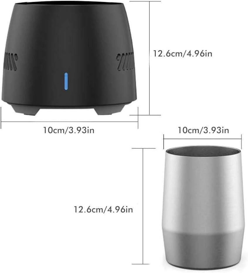 Electronic Bottle Chiller Rapid Drink Cooler Desktop Mini Fridge Cup Black