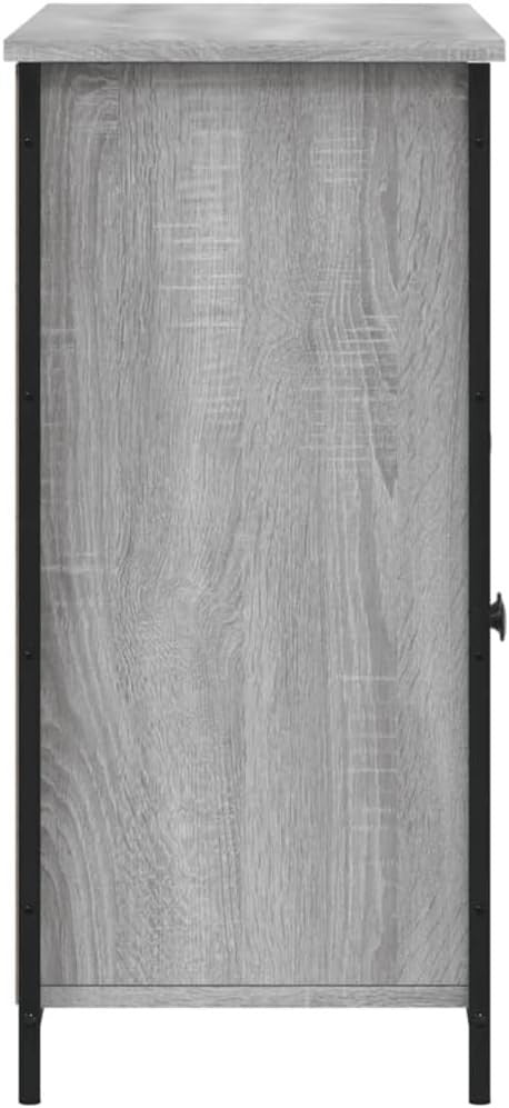 Modern Grey Sideboard Cabinet Storage Unit with Doors Shelves 100cm