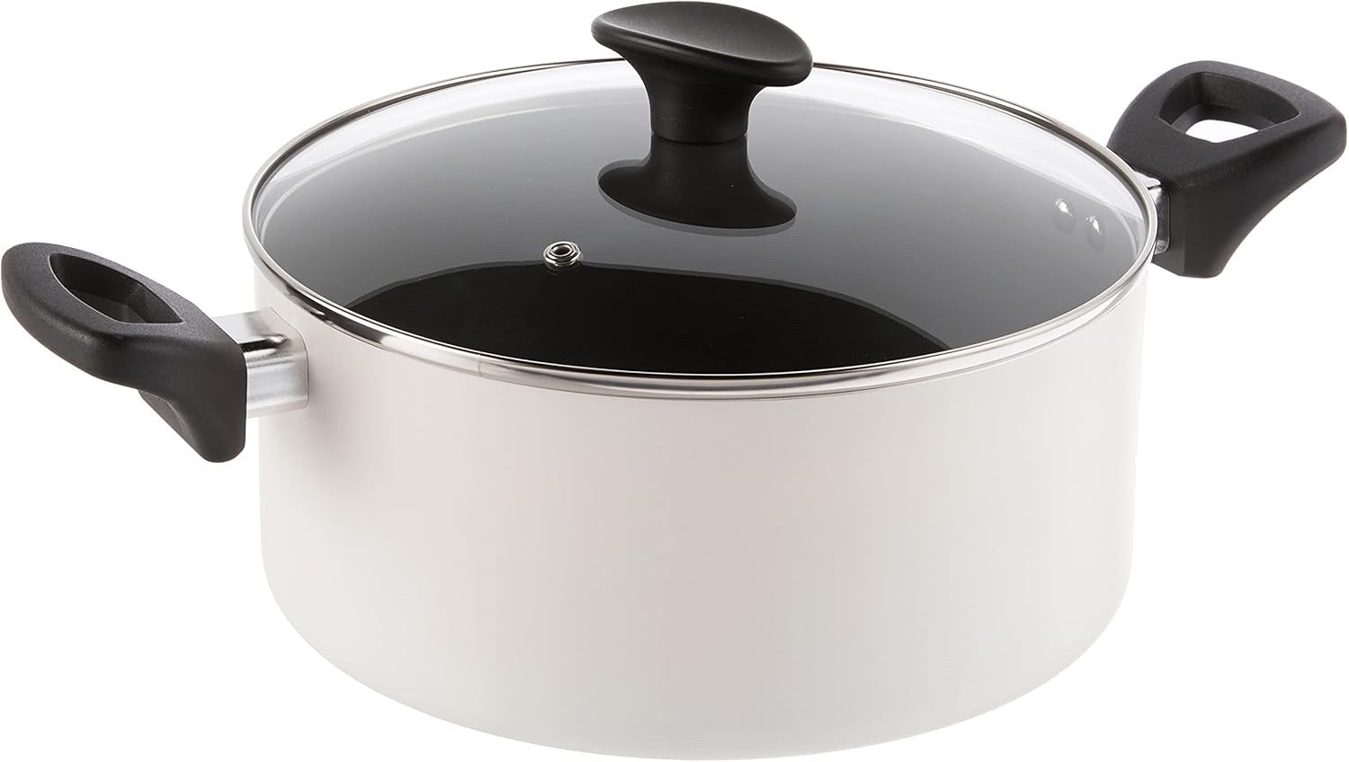 12pcs Cream Non Stick Cookware Set with Utensils – PFOA Free Scratch Resistant