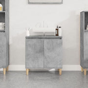 Concrete Grey Under Sink Bathroom Cabinet 58cm Modern Vanity Storage Unit