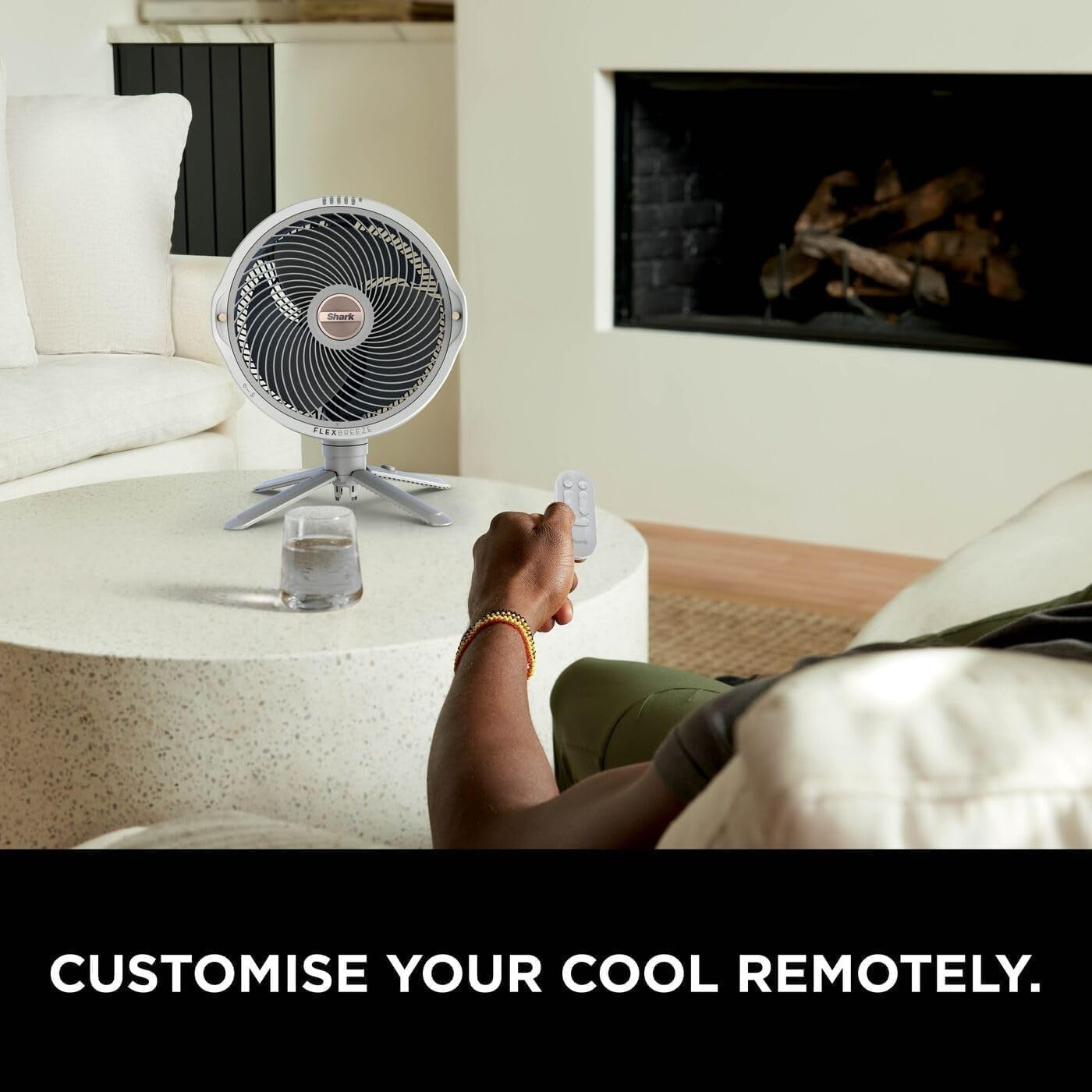 Cordless Indoor Outdoor Fan 24H Runtime 5-Speed Misting Oscillating Cooling