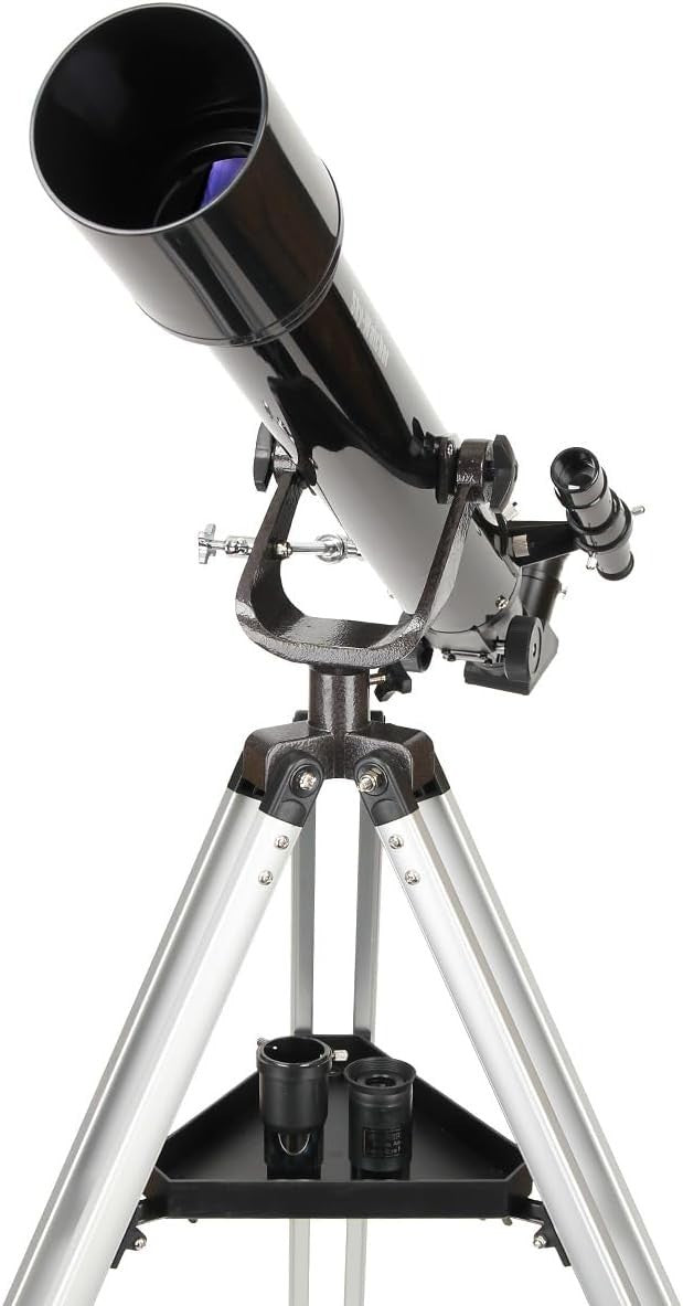 Mercury 707 Refractor Telescope 70mm Silver Altazimuth