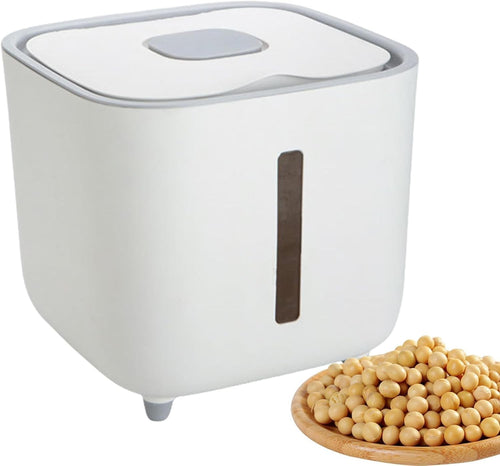 10KG Airtight Rice Dispenser Storage Container Viewing Window Dry Food Bin