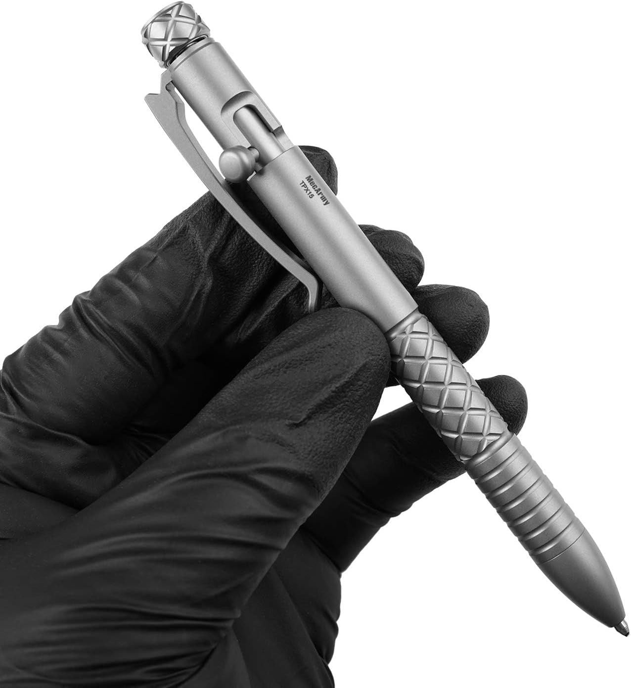 Luxury Titanium Ballpoint Pen Lightweight Retractable Metal Refillable