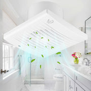 Minleer 100mm Silent Bathroom Extractor Fan, 12W, Timer, Wall/Ceiling, White