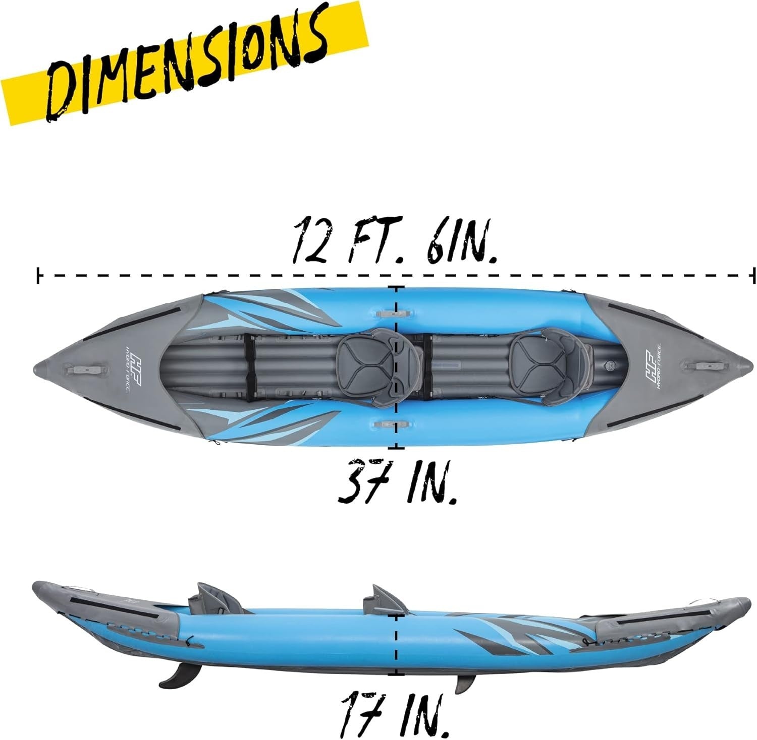 Inflatable Kayak Set w/ Paddle Pump Seat Carry Bag PVC Boat
