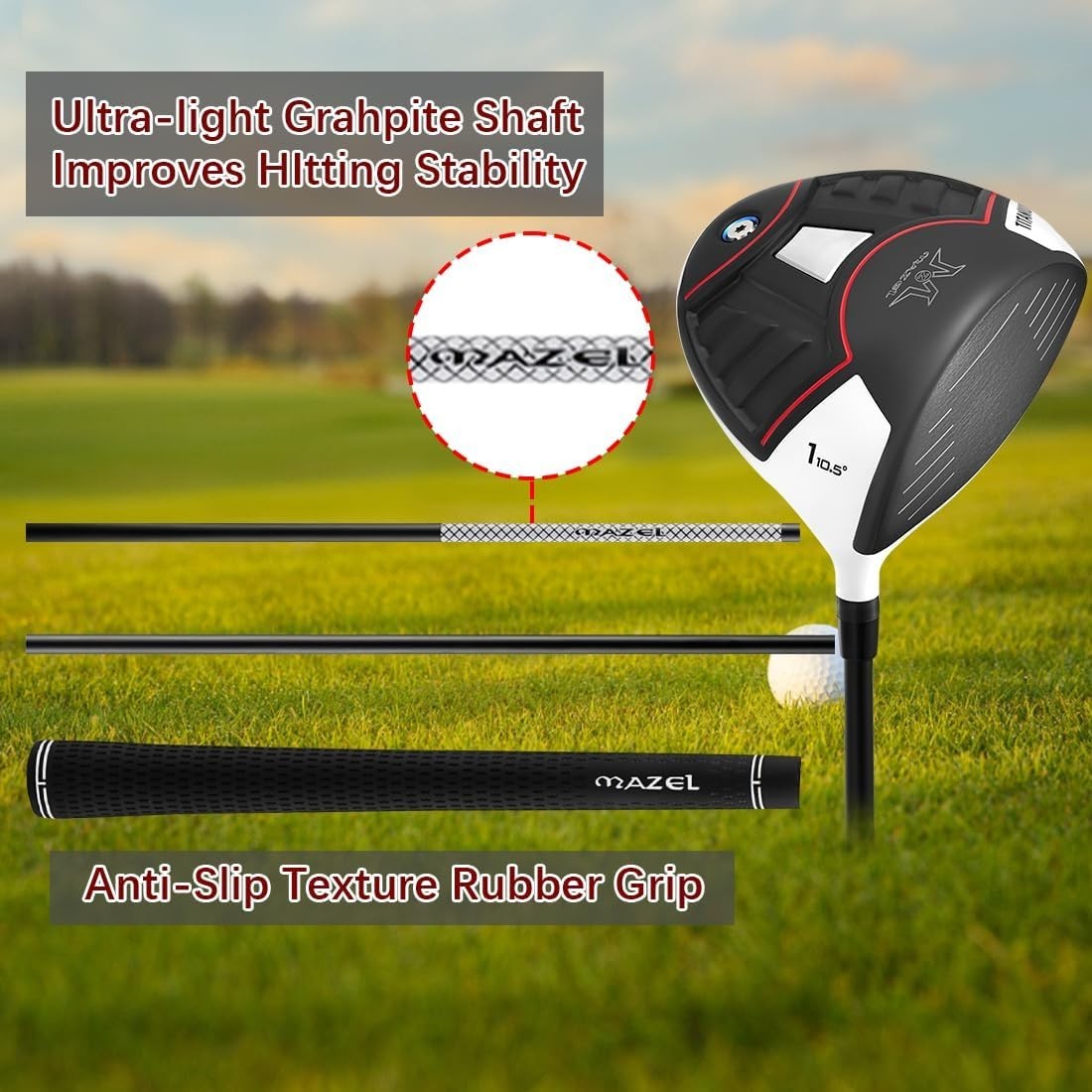 460cc Titanium Driver 10.5° Right Hand Graphite Regular Flex Distance