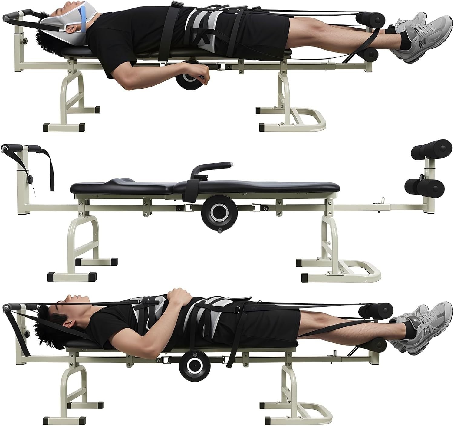 Massage Inversion Traction Table Spinal Decompression Adjustable Back Stretcher