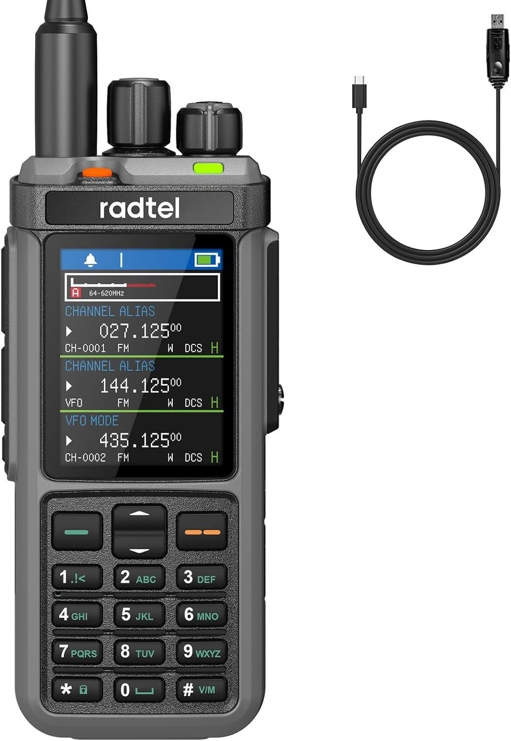 10W Dual Band Ham Radio 1024CH Cross Band Repeater Color Display