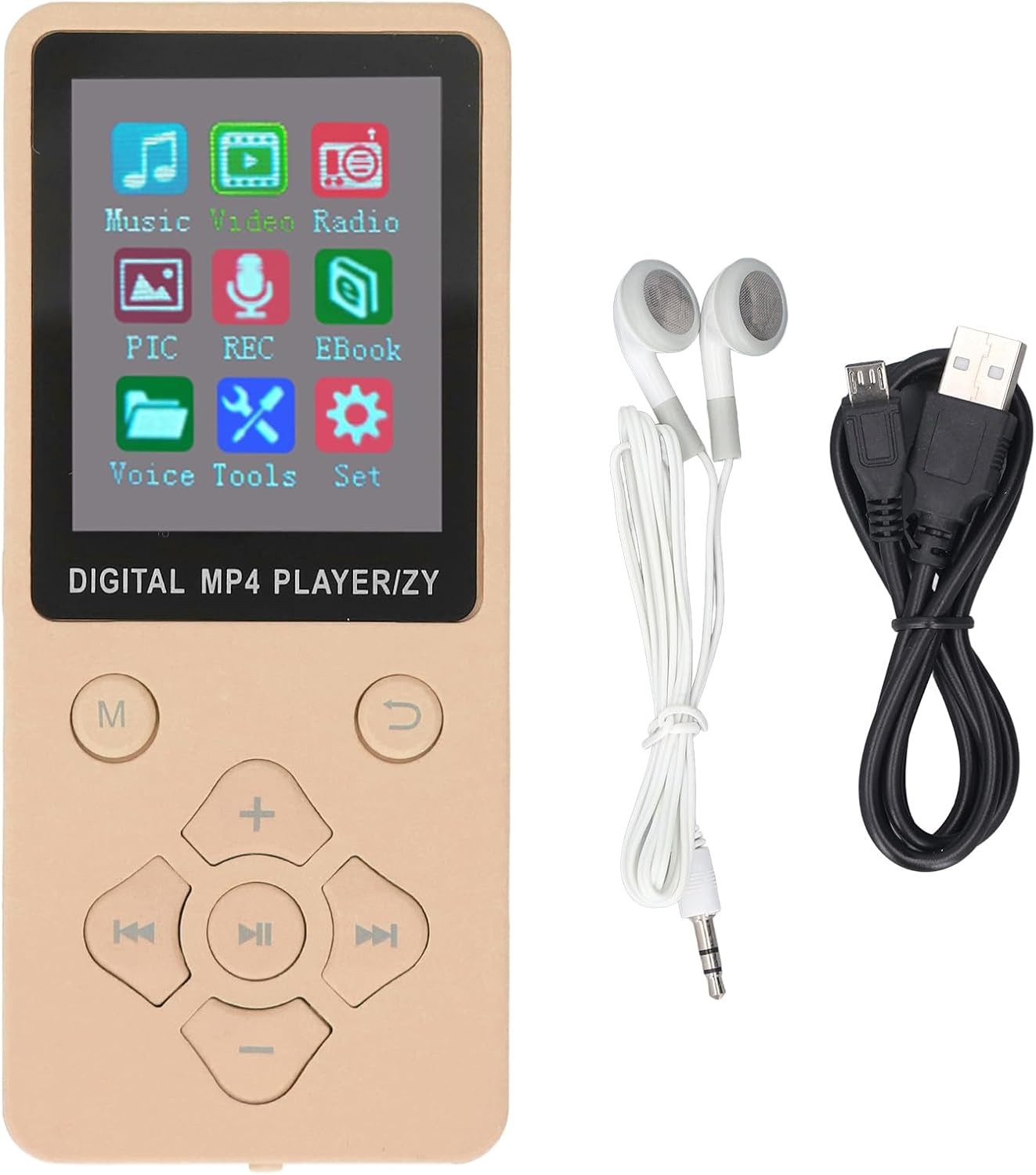 Bluetooth 5.0 16GB MP3 & MP4 Player w/ 1.8″ Color Screen, FM & Recorder
