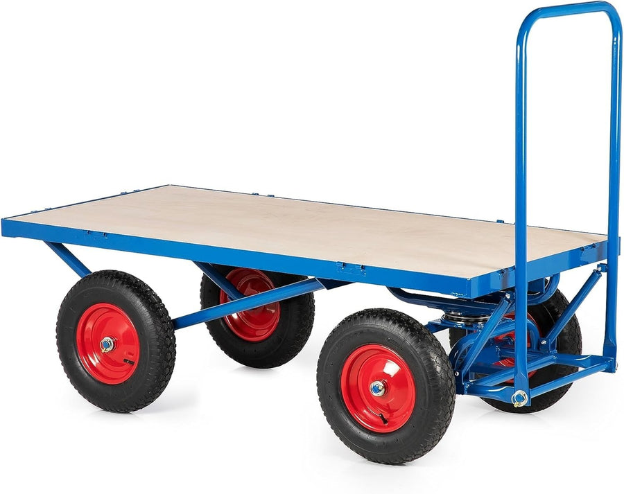 Heavy Duty Camping Trolley 250L Festival Wagon All-Terrain Wheels Adjustable
