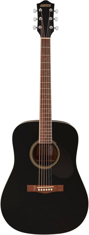 Dreadnought Acoustic Guitar Black Beginner Steel String