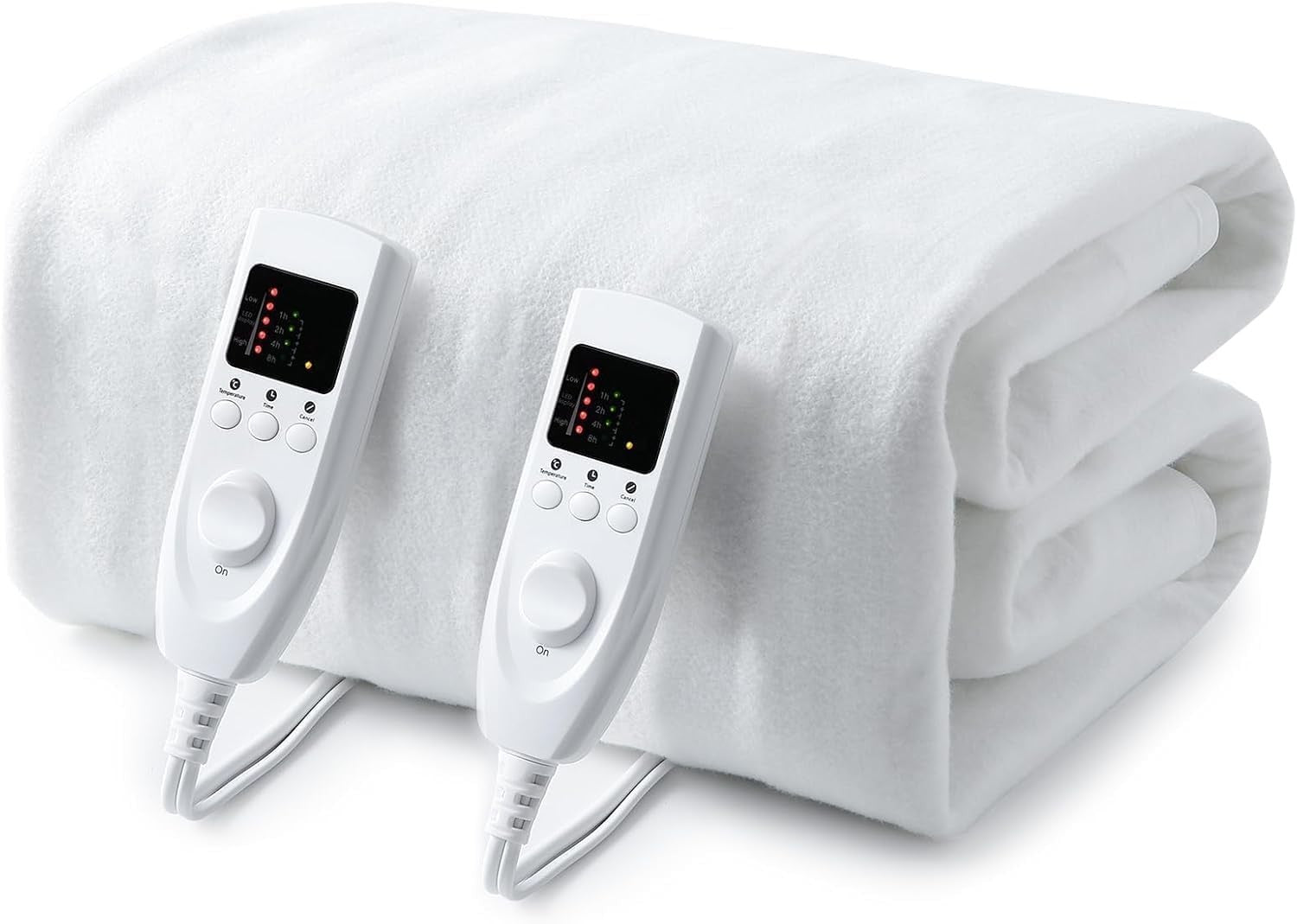 Electric Heated Underblanket King Size Dual Control 5 Heat Timer Washable