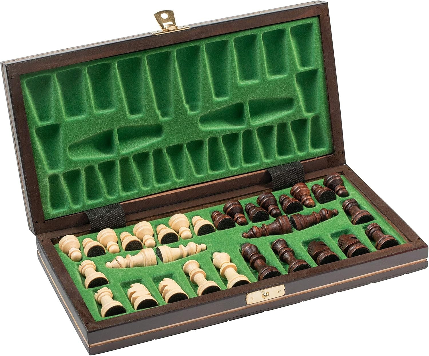 Magnetic 26cm Wooden Chess Set | Portable Folding Travel Board | Handmade Game