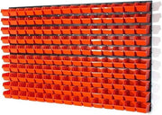Wall Mounted Tool Peg Board Storage Bins Garage Workshop Rack